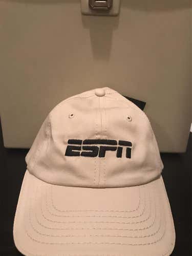 White ESPN Adult One Size Fits All  Hat
