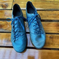 ADIDAS MESSI 16.1 FG SOCCER CLEATS (SHOCK BLUE/MATTE SILVER/CORE BLACK).  Men's 11.5