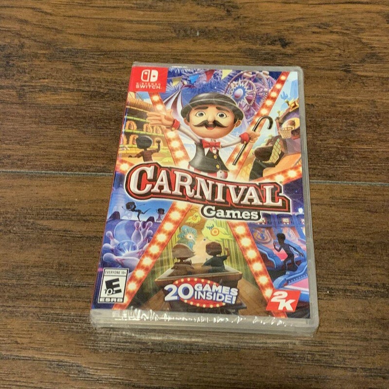 2K Carnival Games Nintendo Switch Sealed 20 Family Games