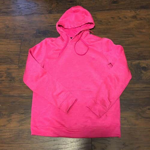 Adidas Womens Climawarm pullover hooded Pink sweatshirt size Medium