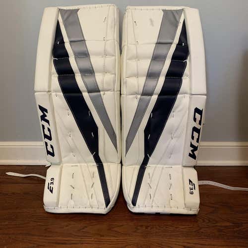 Used 32" CCM Extreme Flex E3.9 Goalie Leg Pads