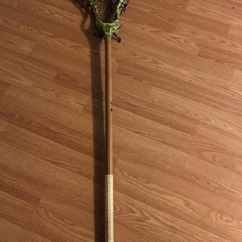 Dyed Lakota Head On A Wooden Shoot Shaft