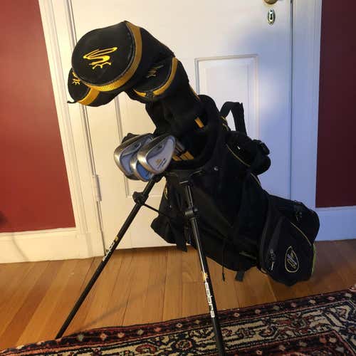 Used Right Handed Junior Cobra Golf Clubs For Juniors 8-12 (Driver, 3 Wood, Hybrid, 6, 8, W, Putter)