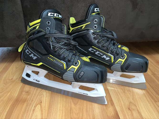Senior Used CCM Super Tacks AS3 Pro Goalie Skates 8D