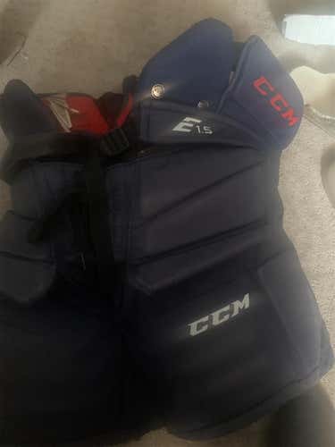 Blue Used Large CCM E1.5 Hockey Goalie Pants