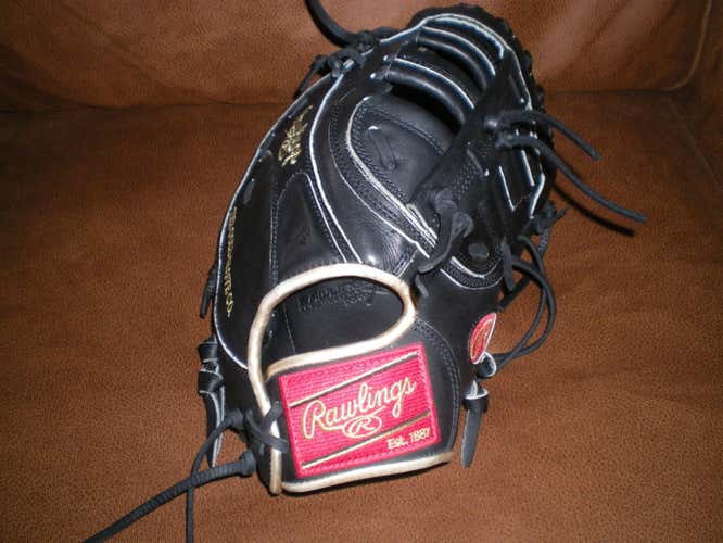 Used Rawlings Right Handed Heart of the Hide Baseball Glove 12.5"