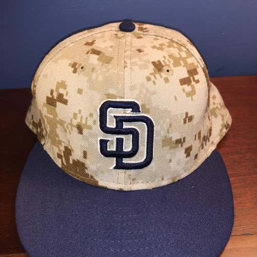 San Diego Padres Fitted Camo Hat 7 1/2