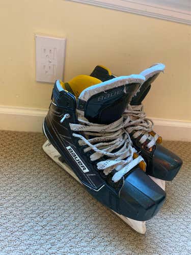 Used Bauer Supreme 1S D&R (Regular)  Size 9.5 Hockey Goalie Skates