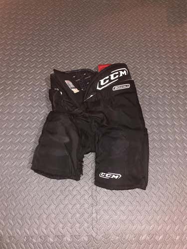 Black Used Large CCM Hockey Pants