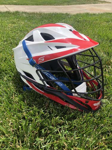 Custom Red White & Blue Cascade S Helmet