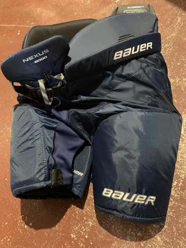 Blue Senior Used Bauer Nexus 8000 Hockey Pants