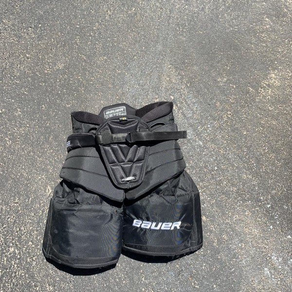 Black Used Intermediate Medium Bauer Supreme S190 Hockey Goalie Pants