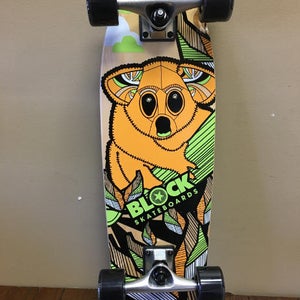 New San Diego Speed Stella 28" Kicktail Block Koala Longboard Skateboard