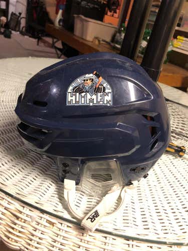 Lightly Used Blue CCM Tacks 710 Helmet