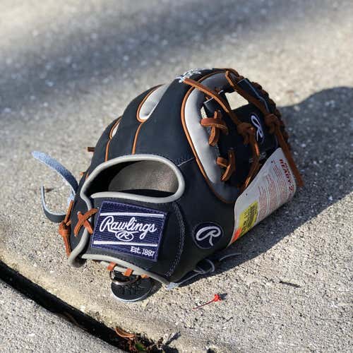 Gray New Infield Heart of the Hide 11.5" Baseball Glove