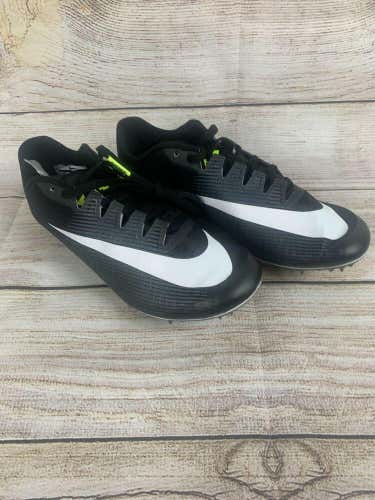 Nike Zoom JaFly 3 Track Spikes Black White Sprint Mens 865633-017  Size 5.5
