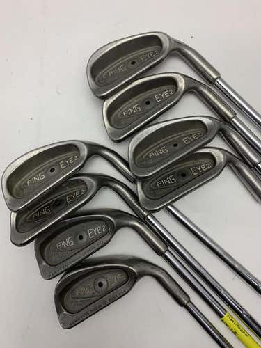 Used Ping Eye 2 Black Dot 3i-pw Steel Regular Golf Iron Or Hybrid Sets