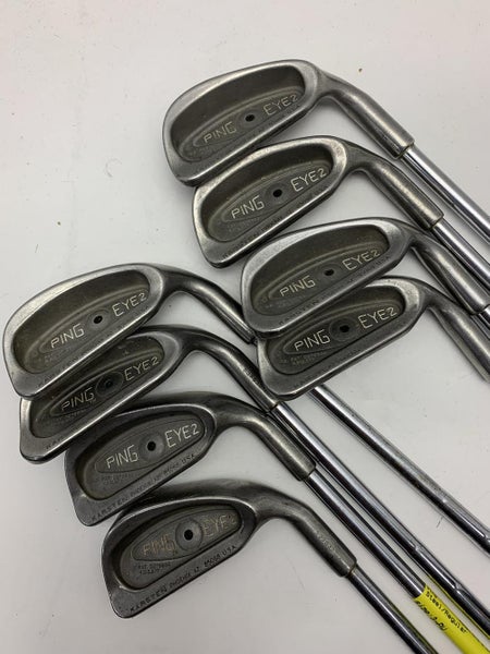 Used Ping Eye 2 Black Dot 3i-pw Steel Regular Golf Iron Or Hybrid Sets