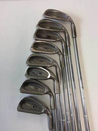 Used Ping Eye 2 3i-pw Steel Regular Golf Iron Or Hybrid Sets