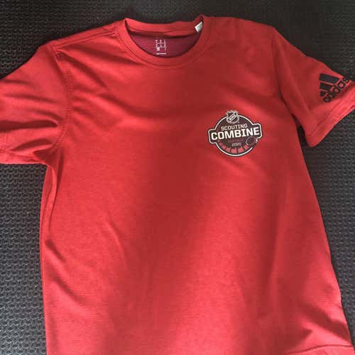 Adidas NHL Scouting Combine Athletic Workout T Shirt Medium