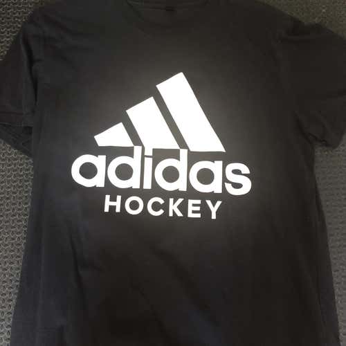 Adidas Hockey Black T Shirt Medium