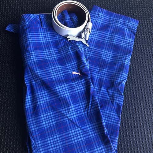 Men's Cobra Puma Golf Pants 32x32 and Belt