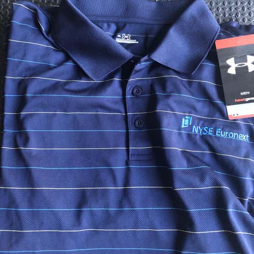NEW Men's XL Under Armour Stock Market NYSE Euronext Golf Polo Shirt