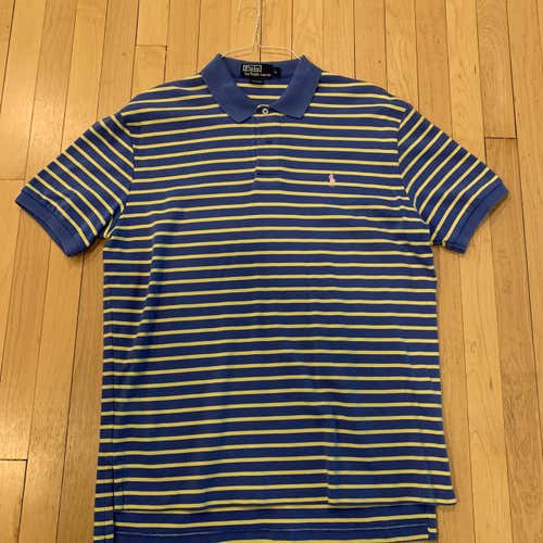 Blue Men's Large Polo Shirt