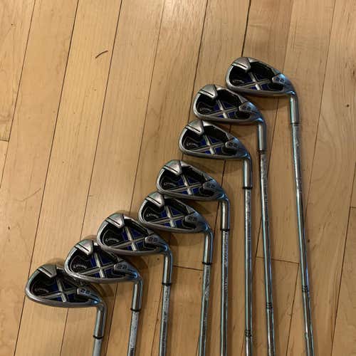 Used Right Handed X18 Regular Flex Steel Shaft Iron Set