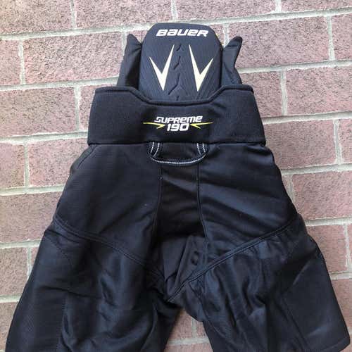 Black Used Large Bauer Supreme 190  Hockey Pants