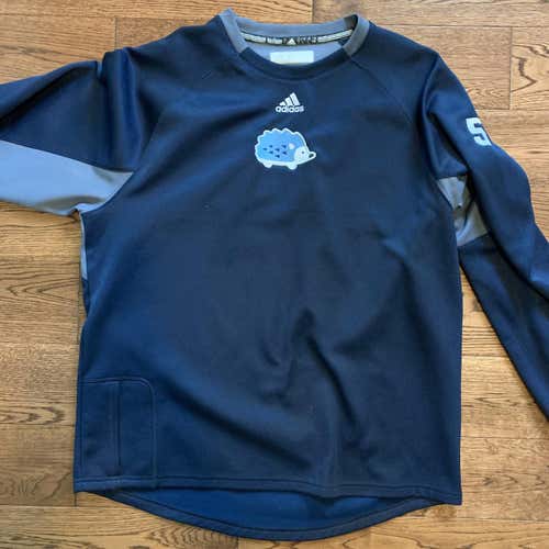 Hedgehogs Adidas Waffle Crew Fleece Pullover - Large