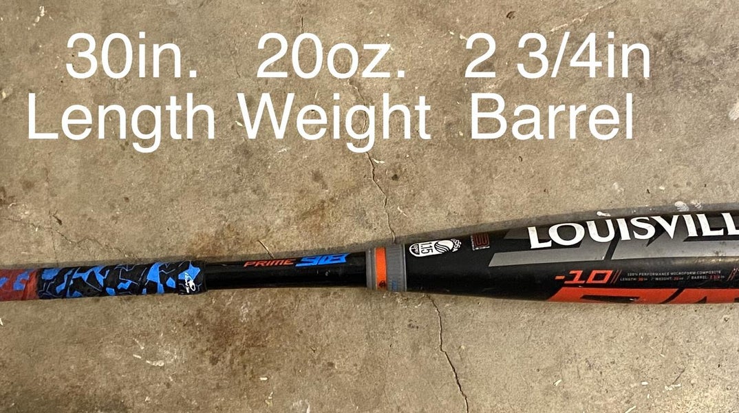 Used USSSA Certified Composite Prime 918 (-10) 20 oz 30" Bat