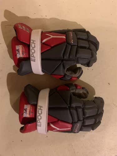 Gray Used Player Epoch Integra 13" Lacrosse Gloves