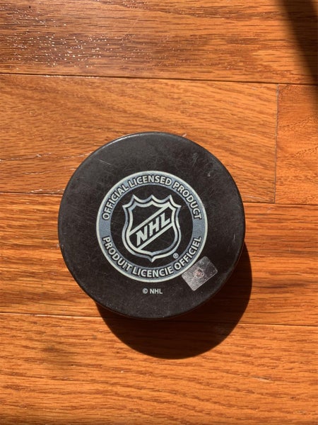Retro Calgary Flames Official NHL Game Puck