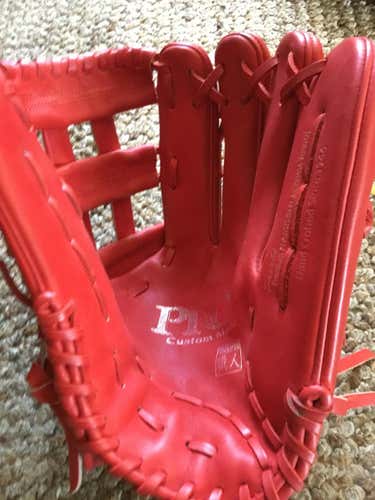 Ronald Acuna RED High School/College Used Outfield SSK Right Hand Throw Baseball Glove 12.75"