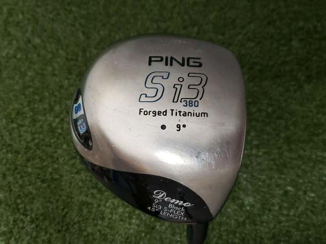 PING Si3 380 Forged Titanium Black Dot 9* Driver MRH Si3 Stiff Graphite Shaft (LS2374) Demo
