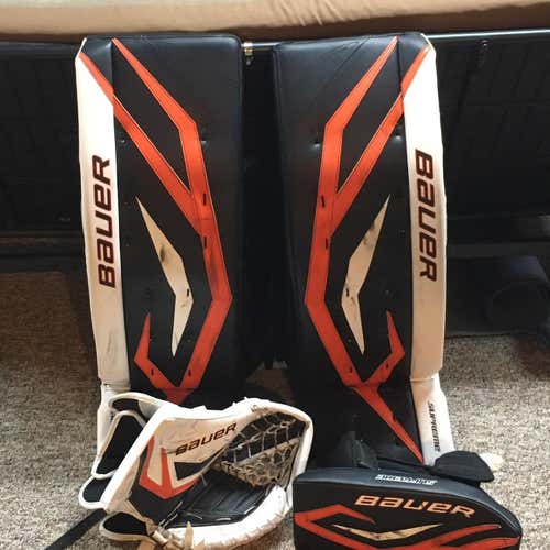 Black Used 36" Regular Supreme One90 Goalie Full Set