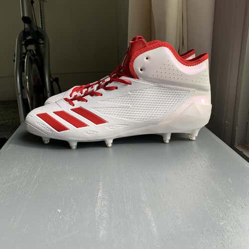 Adidas Adizero 5 Star 6.0 Football Cleats White Red Read Description NWD