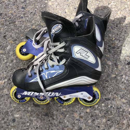 Size 9 Mission Inline Hockey Skates, Excellent Condition