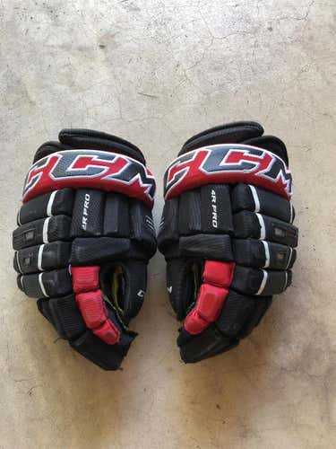 Black Used CCM 4R Pro 13" Gloves