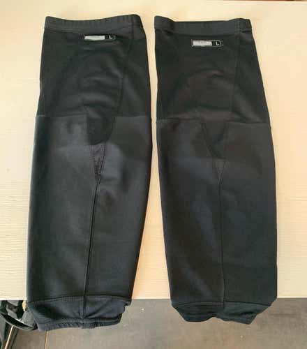 Black Senior Large CCM Pro Stock Socks
