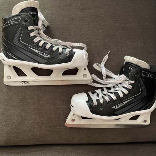 Used CCM Ribcor 40k Size 1.5 Goalie Skates