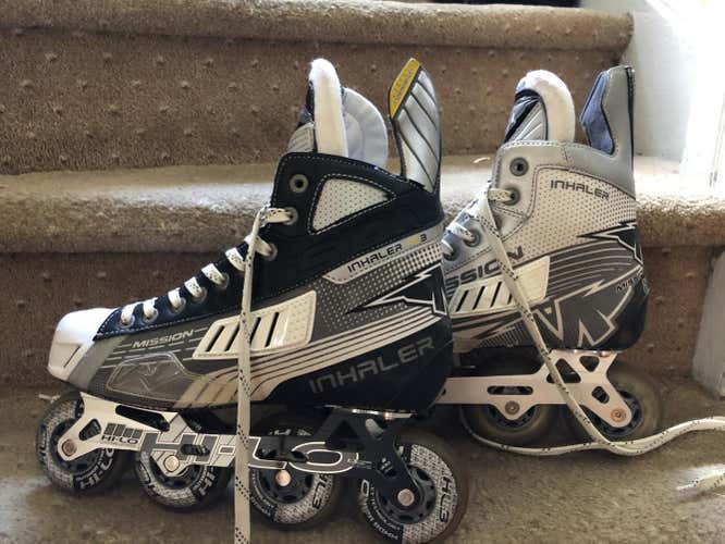 Used Senior Mission Inhaler AC3 Inline Skates D&R (Regular) Size 8