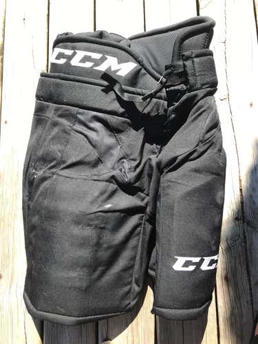 Black Used Medium CCM HP32 Pro Stock Hockey Pants