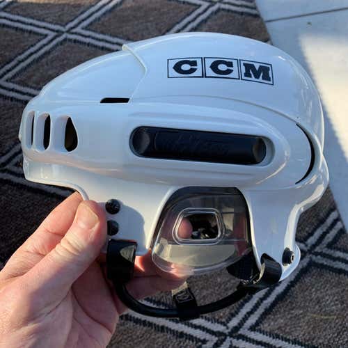 White Used Youth  CCM Helmet