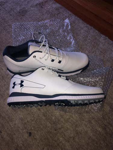 White Men's Size 12 (Women's 13) Under Armour Golf Shoes