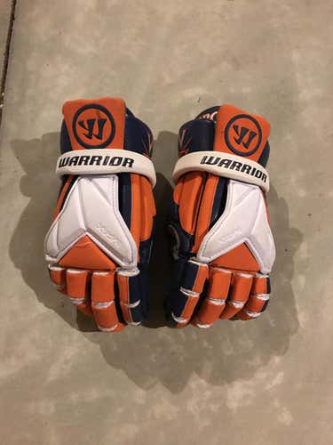 UVA mens lax Used Warrior Lacrosse Gloves