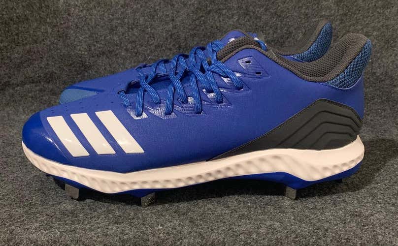 Men’s Adidas Baseball Icon Bounce Cleats Royal Blue CG5243 Size 13