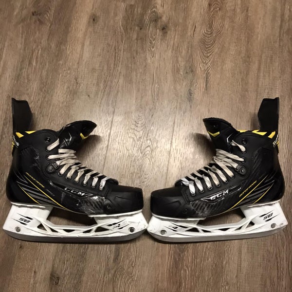 Used CCM Super Tacks D&R (Regular) Pro Stock Size 9.5 Hockey Skates
