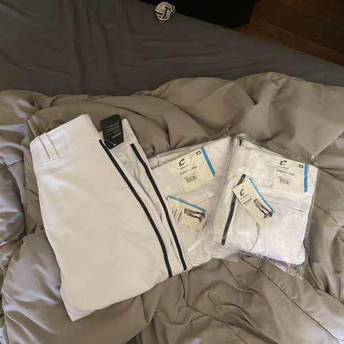 THREE White/ NavyMen's Medium Champro Pants
